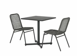 Tuinstoel Hopi 55x61x81cm - artificial rattan - antraciet