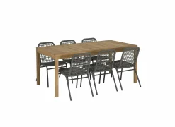 Tuinstoel Hopi 55x61x81cm - artificial rattan - antraciet