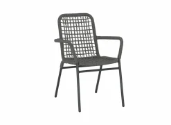 Tuinstoel Hopi 55x61x81cm - artificial rattan - antraciet