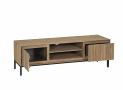 Tv-meubel Aquilano 145cm - acacia massief & decor- naturel