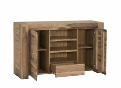 Tv-meubel Carbone 150cm - sheesham massief & decor - naturel