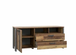 Tv-meubel Clif 142cm - decor - old wood & beton