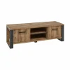 Tv-meubel 157cm - decor - bruin & zwart