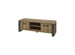 Tv-meubel 157cm - decor - bruin & zwart