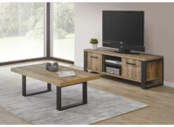 Tv-meubel 157cm - decor - bruin & zwart
