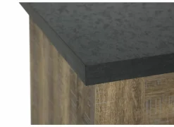 Tv-meubel Etienne 132cm - decor - industriële eik & zwart