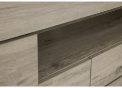 Tv-meubel Etna 125cm - decor - millenium eik & lichtgrijs