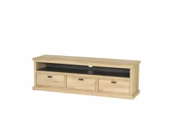 Tv-meubel Grimaldi 160cm - eik massief & decor - naturel