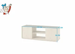 Tv-meubel Mambo 170cm - decor - herfst eik