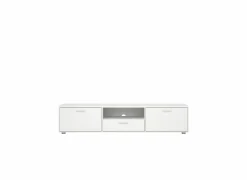 Tv-meubel Media 177cm - melamine - wit