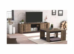 Tv-meubel Monaco 185cm - decor - saloon eik & zwart