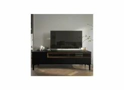Tv-meubel Roomers 156cm - decor - zwart & walnoot