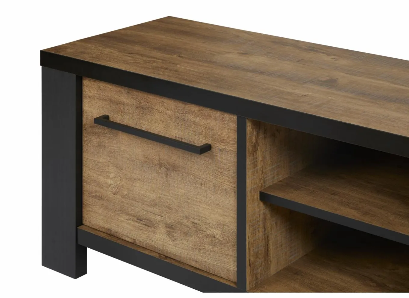 Tv-meubel Samuel 160cm - decor - denver eik & zwart