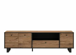 Tv-meubel Sewill 181cm - decor - eik & zwart