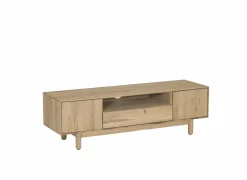 Tv-meubel Summer 150cm - eik massief & decor - naturel
