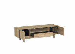 Tv-meubel Summer 150cm - eik massief & decor - naturel