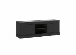 Tv-meubel Valencia 155cm - melamine - zwarte eik