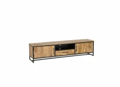 Tv-meubel Woodcraft 190cm - mango massief - bruin