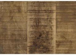 Tv-meubel Woodstock 120x45cm - mango massief & metaal - naturel & zwart