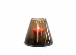 Vaas H33cm - glas - mocha