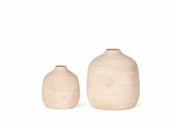 Vaas H21cm - stoneware - beige