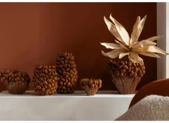 Vaas Karpo H24,5cm - keramiek - bruin