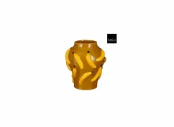 Mica Vaas Moza H30cm - keramiek - geel