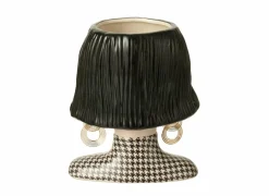 Vaas Pied-De-Poule Margo H22,3cm - keramiek - multicolor