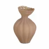 Vaas Reye Ø19,5x30,5cm - stoneware - bruin