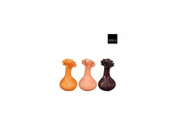 Edelman Vaas Yvke H21cm - keramiek - paars/roze/oranje