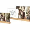 Vernazza staande fotohouder 10x15cm & 13x18cm - hout & plastiek - naturel