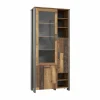 Vitrinekast Clif 92cm - decor - old wood & beton