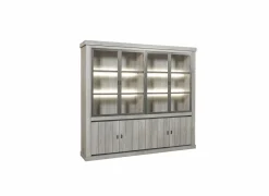 Vitrinekast 250cm - decor - dark forest