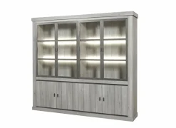 Vitrinekast 250cm - decor - dark forest