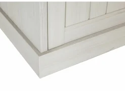 Vitrinekast 122cm - decor - lariks & bruine eik