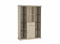 Vitrinekast 145cm - decor - natuurlijke olm