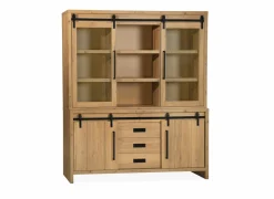 Vitrinekast Cottage 180cm - lamulux - naturel