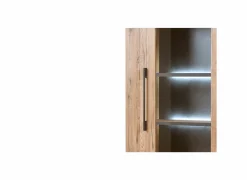 Vitrinekast Otto 146cm - decor - scarlet eik