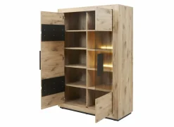 Vitrinekast Sanmarino 120cm - melamine - canyon oak