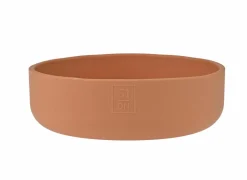Voerbak Sili 1400ml - silicoon - terracotta