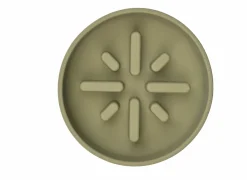 Voerbak Sili Trage voederbak 1400ml - silicoon - kaki