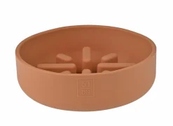 Voerbak Sili Trage voederbak 700ml - silicoon - terracotta