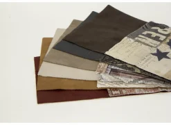 Voetenbank San Francisco 103x86cm stof cognac