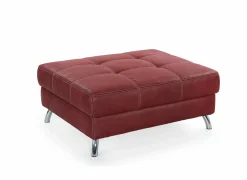 Voetenbank San Francisco 103x86cm stof rood