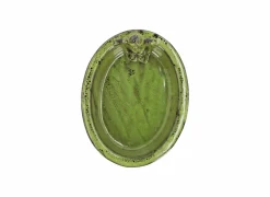 Vogelbad Kikker 30x23,5xH8cm - keramiek - groen