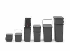 Brabantia Vuilbak Sort & Go 6L grijs