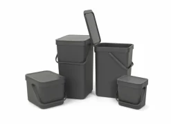Brabantia Vuilbak Sort & Go 6L grijs