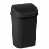 Vuilnisbak Mistral Swing 25L zwart