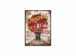 Wanddecoratie Coca Cola 40x30cm - metaal - multicolor