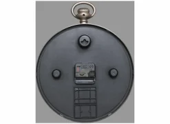 Wandklok Awa Ø27cm - kunststof & glas - bruin